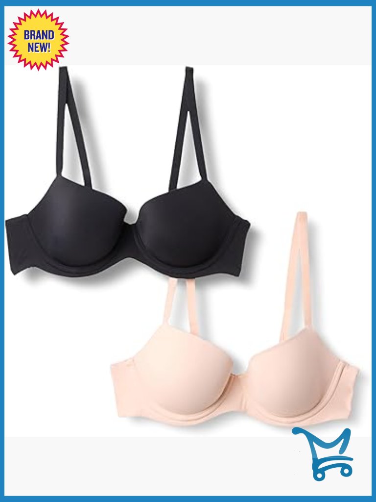 Microfiber Lined Wired Balconette Bra - Lightly Padded T-Shirt Bra